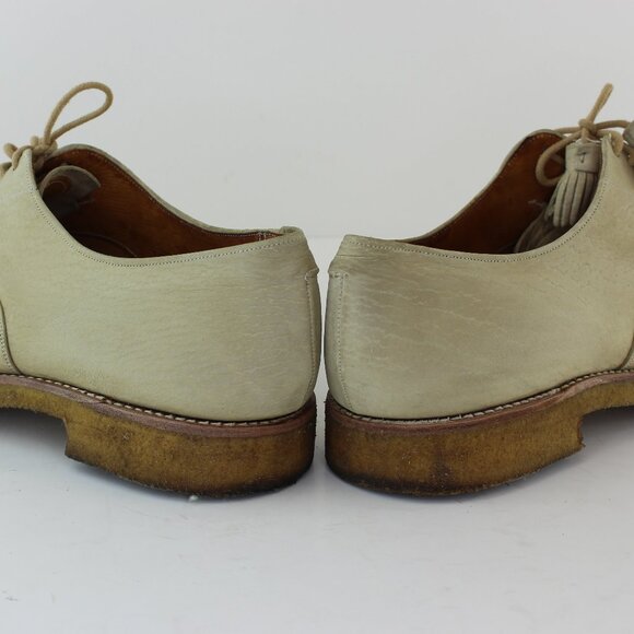 Royal Tweed Church's Cheaney of England White Leather Tassled Oxford - Picture 6 of 9